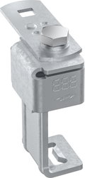 Anschlussklemme mit Klinge St/tZn f. Profile 36-52mm m. Anschlusslasche