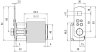 Anschlussklemme mit Klinge St/tZn f. Profile 36-52mm m. Anschlusslasche