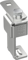 Anschlussklemme mit Klinge Niro f. Profile 36-52mm m. Anschlusslasche