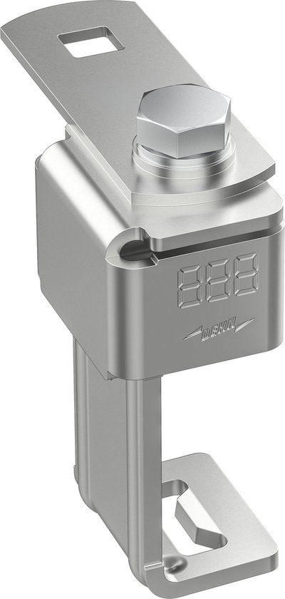 Anschlussklemme mit Klinge Niro f. Profile 36-52mm m. Anschlusslasche