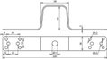 Ueberbrueckungslasche  L 220mm Al