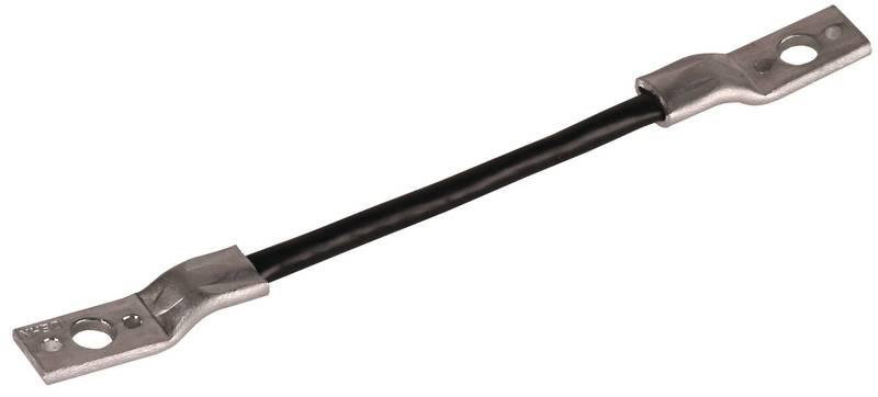 Ueberbrueckungsseil Cu 16mm*2  L 500mm m. 2 Kabelschuhen B 10,5 u. 2x6,5mm