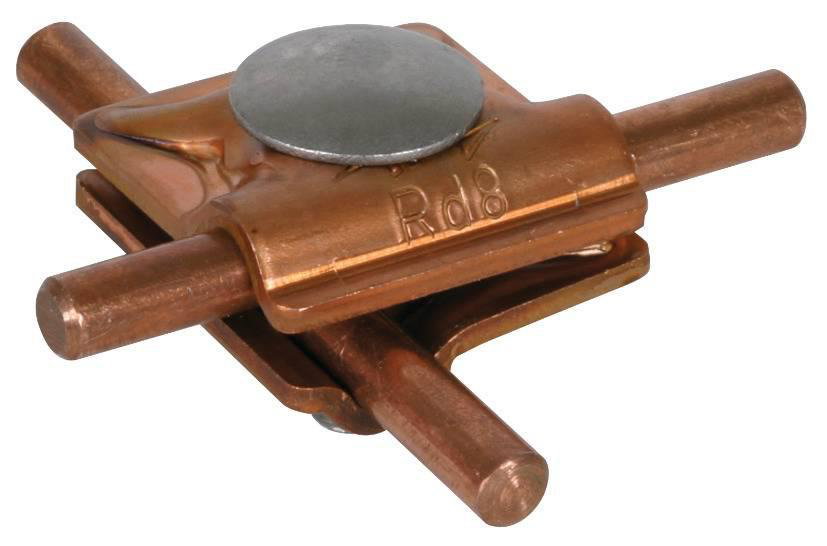 MV-Klemme Cu f. Rd 8mm m. Flachrundschraube