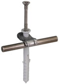 Leitungshalter DEHNQUICK NIRO mit Nagelduebel 8x80mm fuer Rd 6-10mm