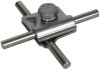 MV-Klemme NIRO 200kA f. Rd 8-10mm m. Sechskantschraube