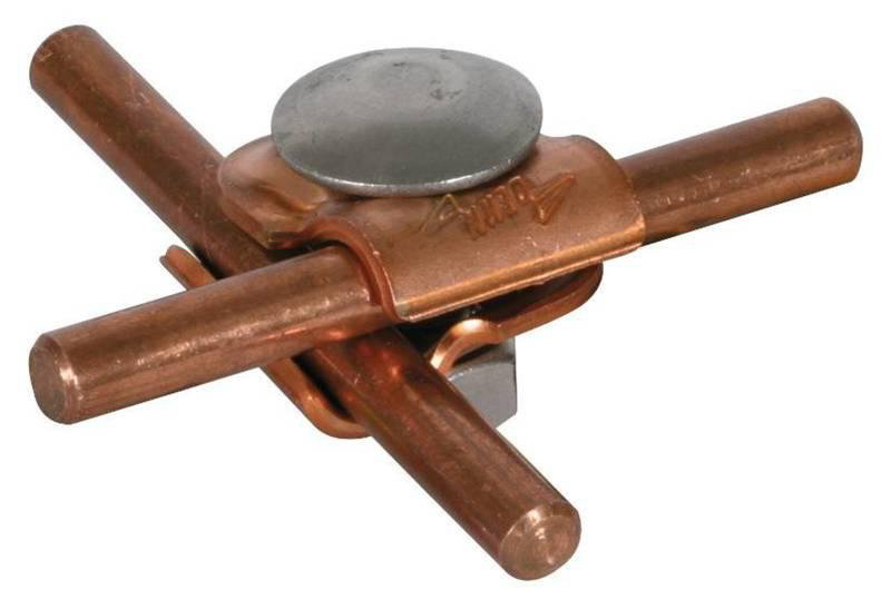 MMV-Klemme Cu f. Rd 6-8mm m. Flachrundschraube u. Mutter