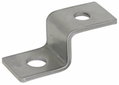 Endstueck Z-Form m.je 1 Bohrung D 10,5mm u. D 12,5mm NIRO