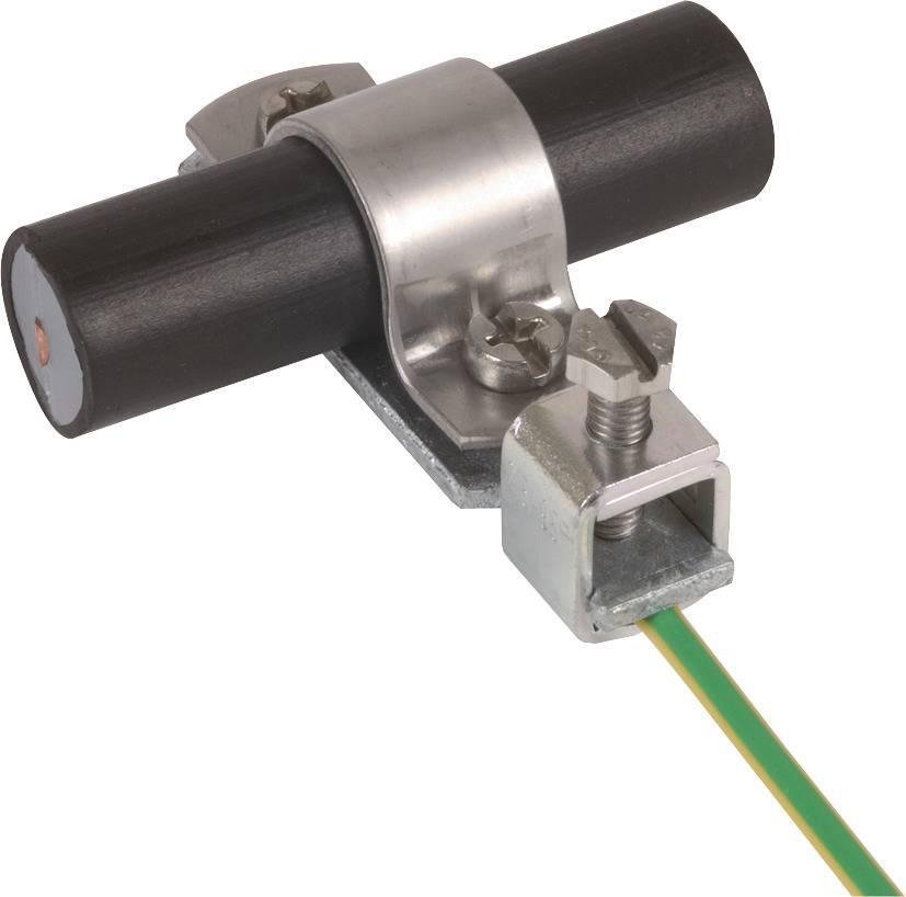 PA-Klemme f. HVI-Leitung St/tZn-NIRO D 20mm  A-Querschnitt 4-95mm*2