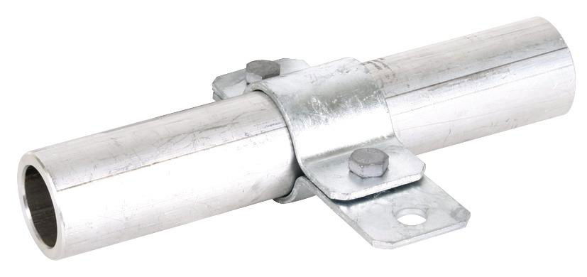 Erdungsrohrschelle D 42mm m. Anschlussbohrung D 11mm St/tZn