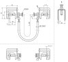 Ueberbrueckungsgarnitur 16mm*2 L 600mm mit Verbindungsklemmen f. Rd8-28 Fl30x3,5mm