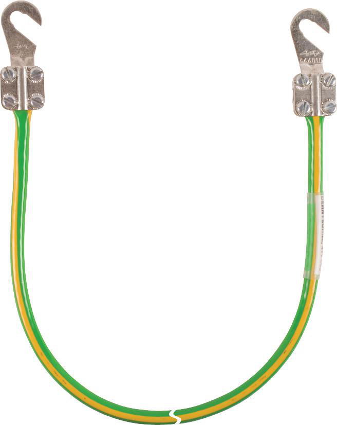 Erdungsleitung 16mm*2/L 30.0m gr/ge mit 2 Kabelschuhe (B) offen M8/M10