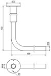 Betonstahl-Erdungsbruecke gebogen mit Anschlussplatte mit Gewinde M16 D 50mm