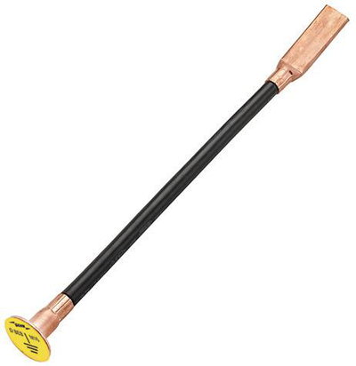 Kupfer-Kabel-Erdungsbruecke NYY-O mit Anschlussplatte M16 und Lasche 80X30mm L 2000mm