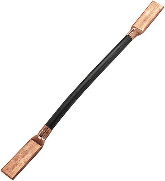 Kupfer-Kabel-Erdungsbruecke NYY-O beidseitig mit Lasche 80X30mm L 500mm