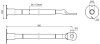 Erdungsbruecke fuer Grossrohrerdung L 500mm mit Anschlussplatte M16 und Kabelschuh B 13mm