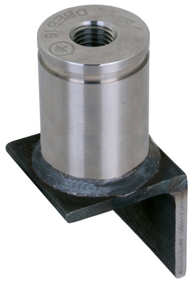 Edelstahl-Erdungsbruecke NIRO mit Gewinde M16 D 40mm H 105mm