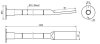 Kupfer-Kabel-Erdungsbruecke NYY-O mit Anschlussplatte M16 und Lasche 80X30mm L 2000mm