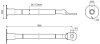 Erdungsbruecke fuer Grossrohrerdung L 1000mm mit Anschlussplatte M16 und Kabelschuh B 13mm