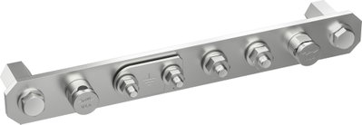 PA-Schiene ohne Abdeckung NIRO fuer BW 2x KS-Verbinder 1x Fl -30mm 2x Schraube M10