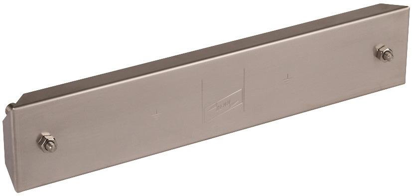 Abdeckung f. PA-Schiene NIRO m. 6 Anschluessen