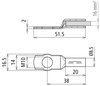 Presskabelschuh DIN 46235 16mm*2 M10 Cu/gal Sn mit Nickelsperrschicht