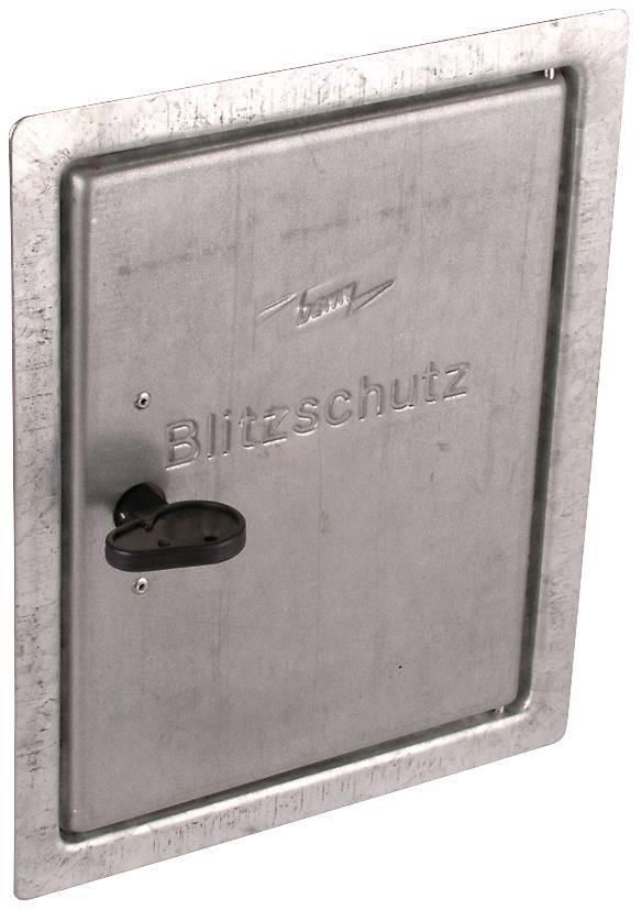 Revisionstuer St/tZn  m. Vierkant- schluessel  Aussenmass 230x180mm