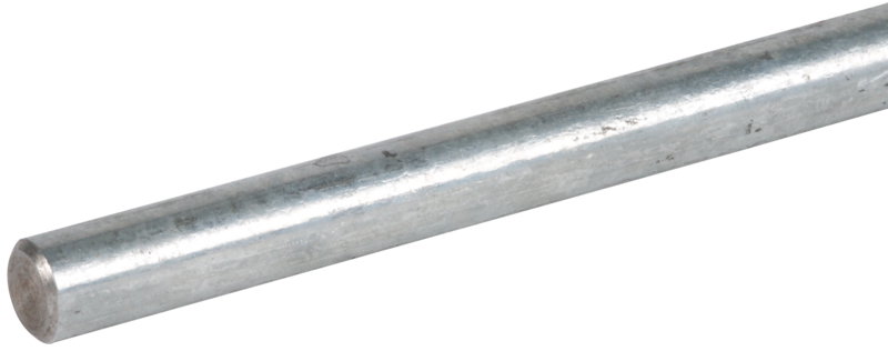 Fang-/Erdeinfuehrungsstange St/tZn D 16mm L 2000mm beidseitig angefast
