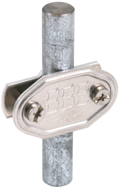 Nummernschild m. Praegung, AL f. Rd 16 mm