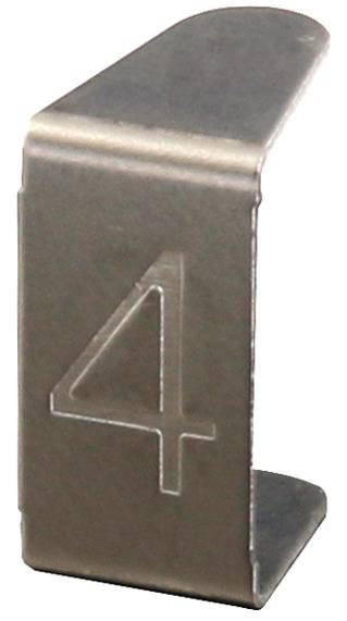 Nummerneinsatz "4", NIRO