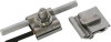 UNI-Erdungsklemme NIRO f. Rd 8-10mm u. Leiter 4-50mm*2 m. Schraube M10 u. Mutter