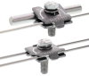 MMV-Klemme Niro (V4A) f. Rd 3-10mm m. Sechskantschraube M8x30