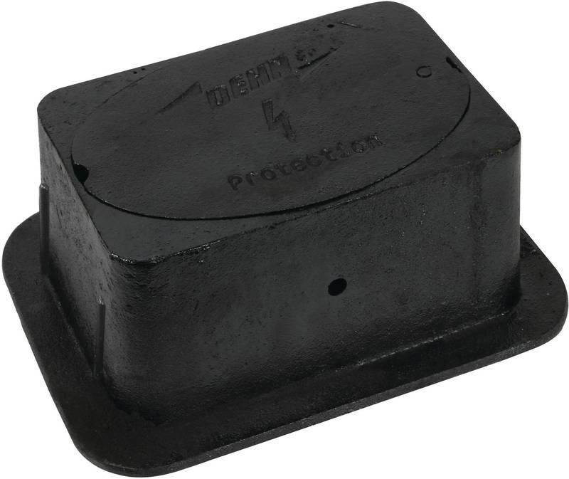 UF-Trennstellenkasten o. Trennstelle 300x220x120mm  GG schwarz lackiert