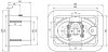 UF-Trennstellenkasten m. Trennstelle 300x220x120mm GG f. Rd 7-10/Fl 40mm