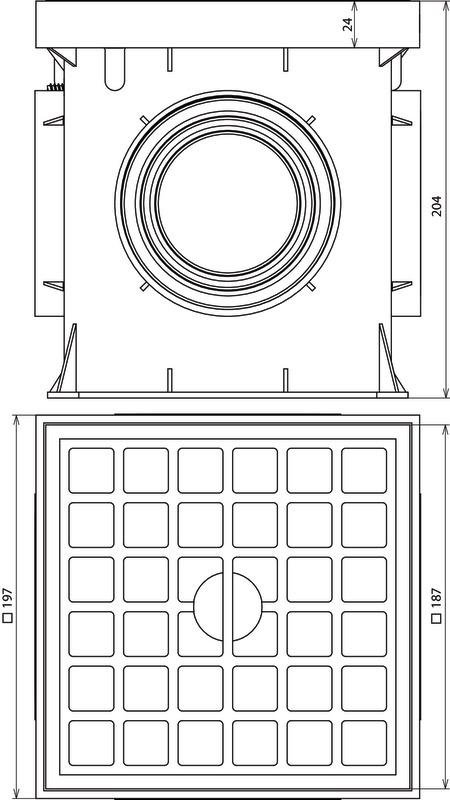 UF-Trennstellenkasten Kunststoff 197x197x204mm ohne Trennstelle – Bild 2 von 2
