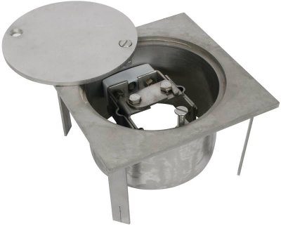 UF-Trennstellenkasten NIRO 200x200x105mm mit Trennstelle