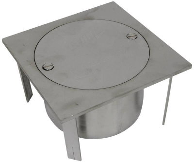 UF-Trennstellenkasten NIRO 200x200x105mm ohne Trennstelle