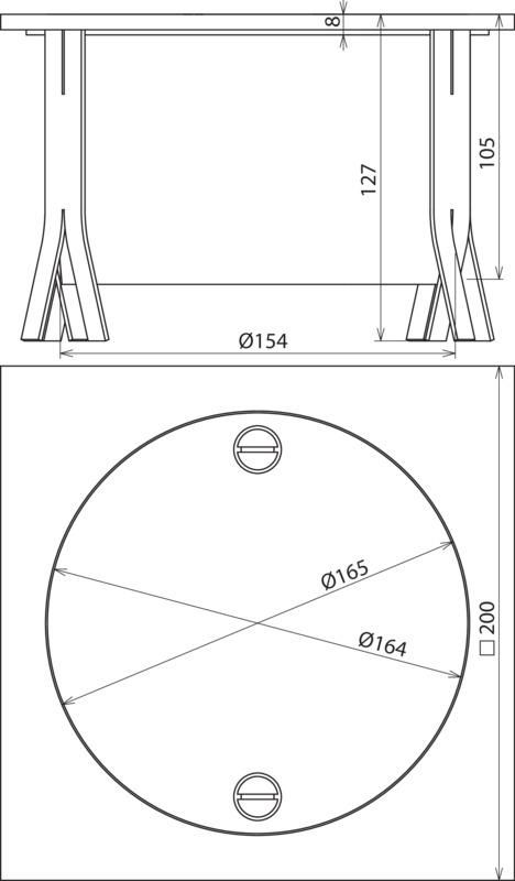 UF-Trennstellenkasten NIRO 200x200x105mm ohne Trennstelle – Bild 2 von 2