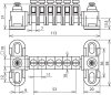 Potentialausgleichschiene o. Abdeckung 6x 2,5-25mm*2 (Miniausfuehrung)