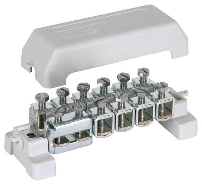 Potentialausgleichschiene K 12 10x 2,5-95mm*2/Rd 10mm 1x Fl 30x4mm