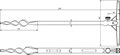 Erdbohrer TG/gal Zn  L 350mm a. Hilfserder u. Sonde