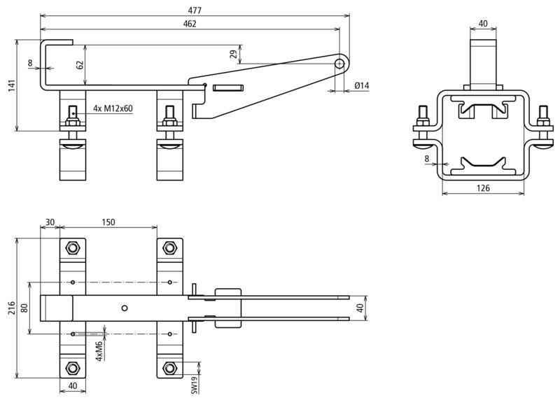 Hammeraufnahme St/tZn fuer Wacker EH / BH / BHF – Bild 2 von 2
