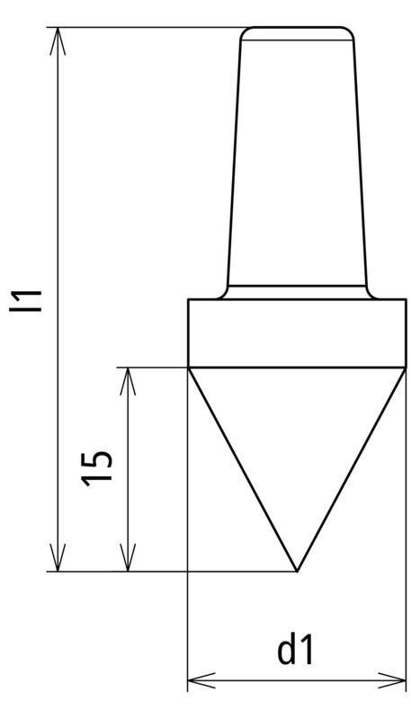 Schlagspitze TG/tZn f. Tiefenerder D 25mm – Bild 2 von 2