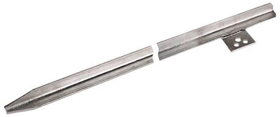 Profilstaberder 50x50x3mm St/tZn L 2000mm m. Anschlussbohrungen D 11/13mm