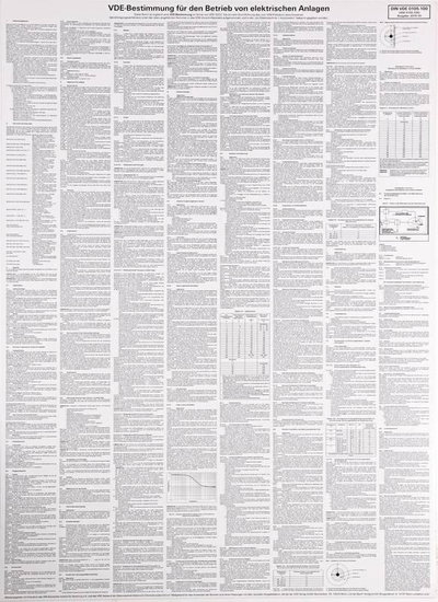 WuH-Schild  VDE-Bestimmungen fuer den Betrieb von elektrischen Anlagen Ersatz fuer Art.Nr. 700020