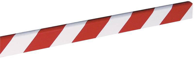Absperrbalken fuer Innen- u. Aussenanlagen Farbe: rot / weiss, Laenge: 2000 mm
