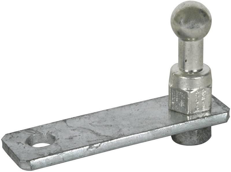 Erdanschlussplatte f. Sicherungs- traeger m. 1 Kugelfestpunkt D 25mm