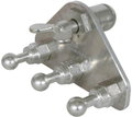 Erdanschlussplatte m. Kugelkopfhaube u. 3 Kugelfestpunkten D 20mm