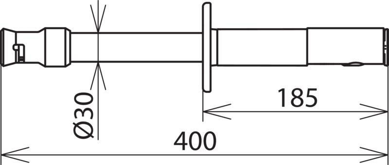 Erdungsgriff f. Spindel m. Querstift m. Steckkupplung - 1000V AC/ -3000V DC – Bild 2 von 2