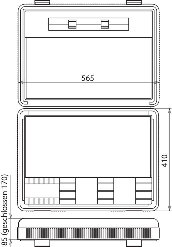 Kunststoffkoffer leer f. EuK-Set f. KVS   565x410x170mm – Bild 2 von 2
