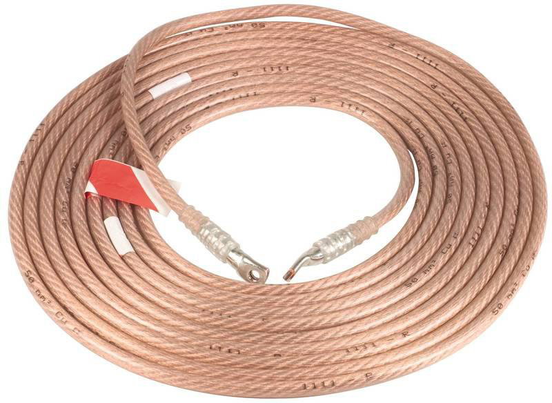 Erdungsseil 50mm*2 L 13m m. Anschlussstueck PK2